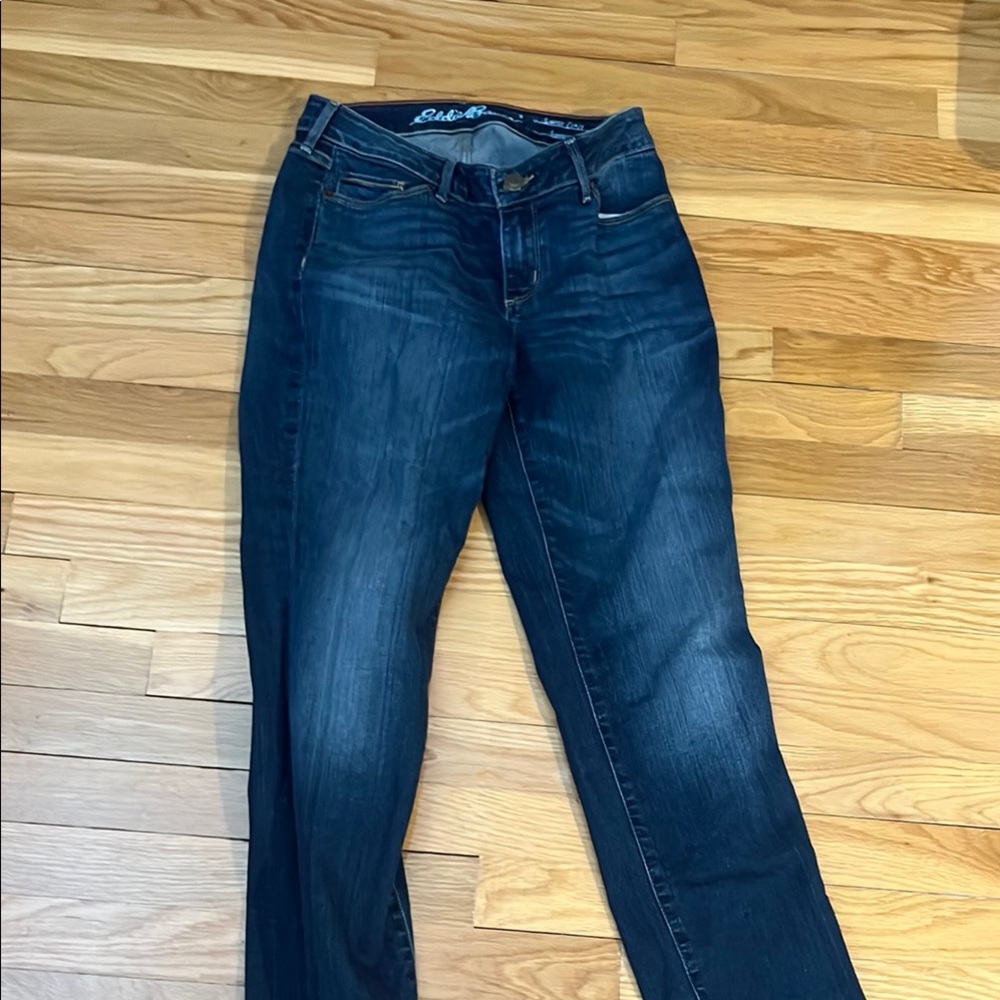Eddie Bauer Women's Dark Blue Straight Leg Jeans